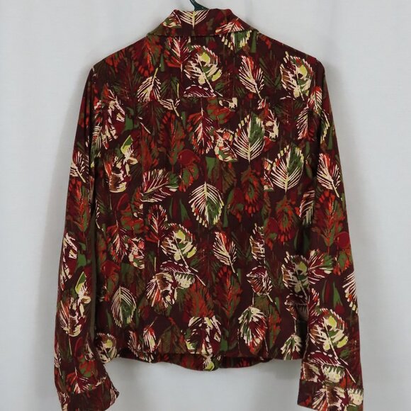 Koret Button Up Leaf Pattern Soft Shirt Sz. S - Picture 5 of 9